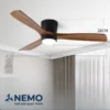 quat-tran-chung-cu-3-canh-go-than-bau-den-led-nm-145